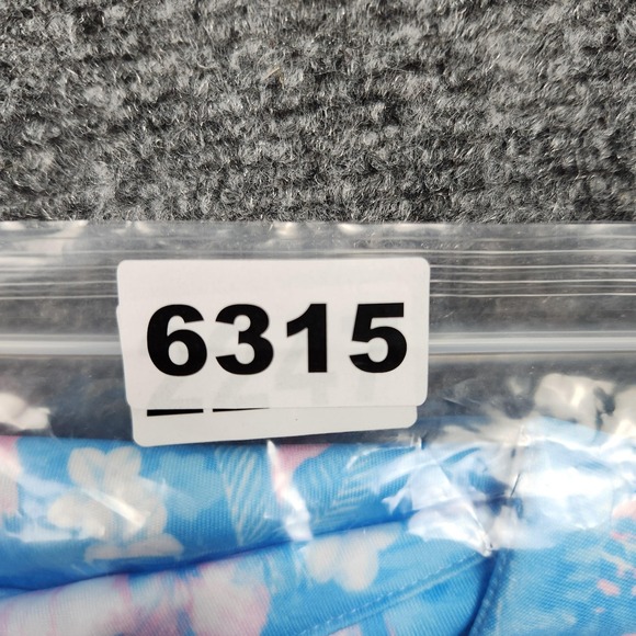 Bad Birdie Polo Shirt Mens 2XL Blue Pink Floral Bird Print Golf Performance - Picture 7 of 7